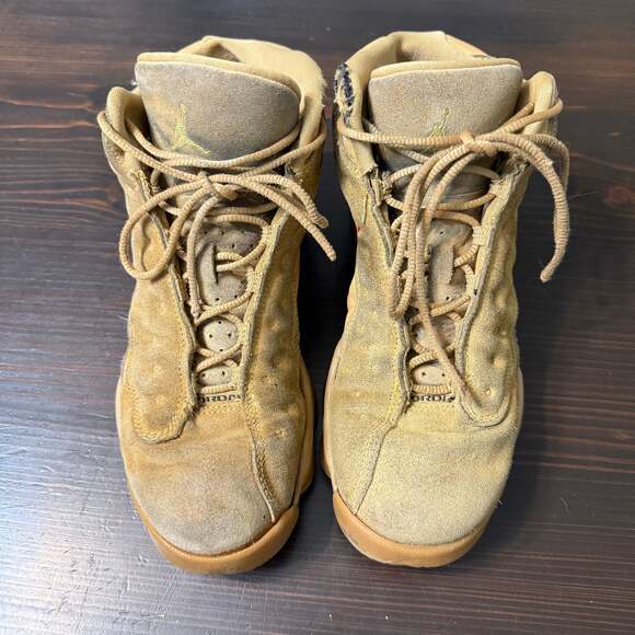 Air Jordan 13 Retro Wheat Youth 7 Sneakers - Picture 1 of 8